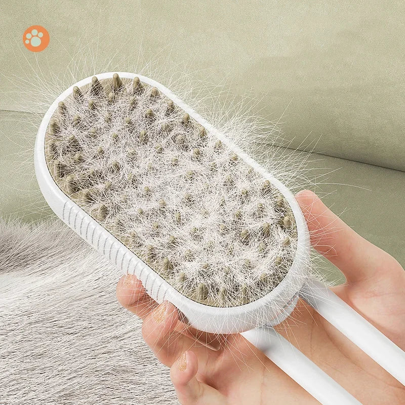 3 In 1 Cat Steam Brush Electric Cat Comb 2025