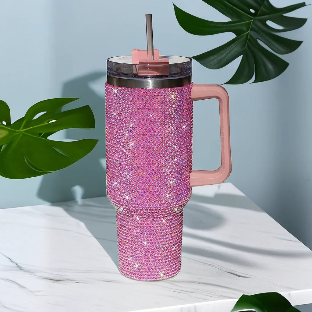 40oz Diamond Handle Travel Mug 2025