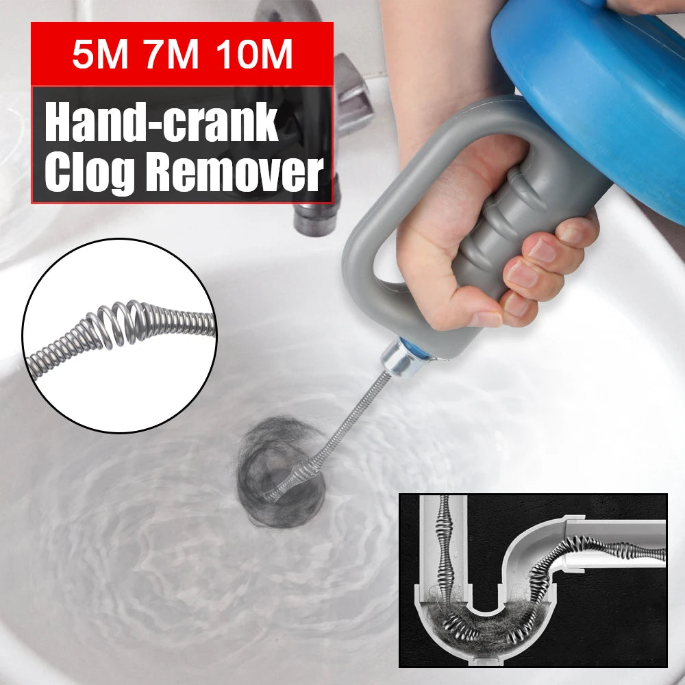 Toilet Sink Drain Unblocker Handheld Bathroom Kitchen