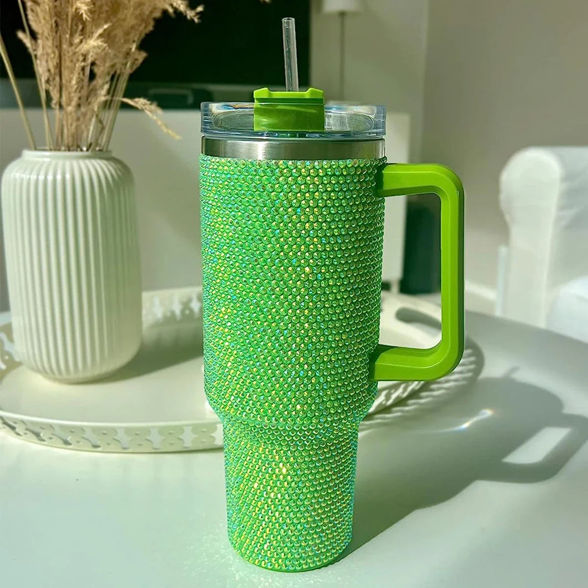 40oz Diamond Handle Travel Mug 2025