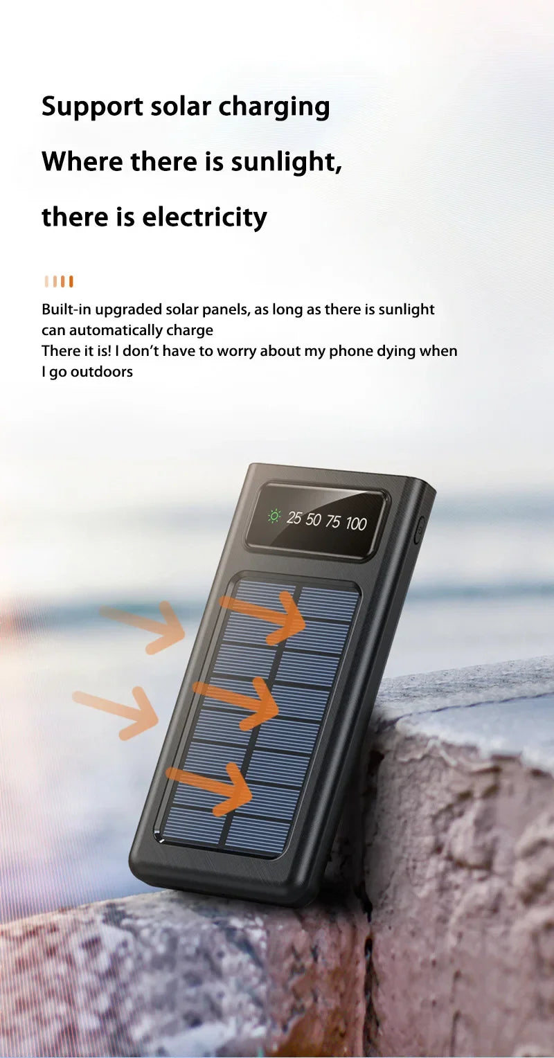 2025 Solar Power Bank 200000mAh