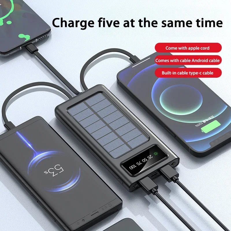 2025 Solar Power Bank 200000mAh