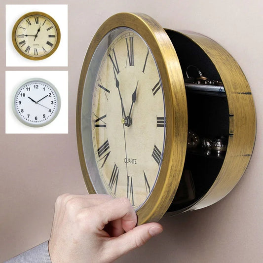 2025 Hidden Safe Large Wall Clock Safety Box Secret