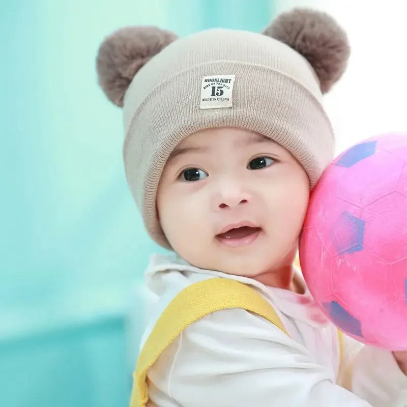 Winter Warm Baby Hats with Scarf