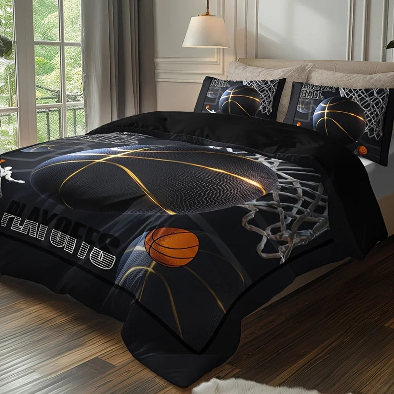 2025 Sports Basketball (1 Duvet Cover + 2 Pillowcase)