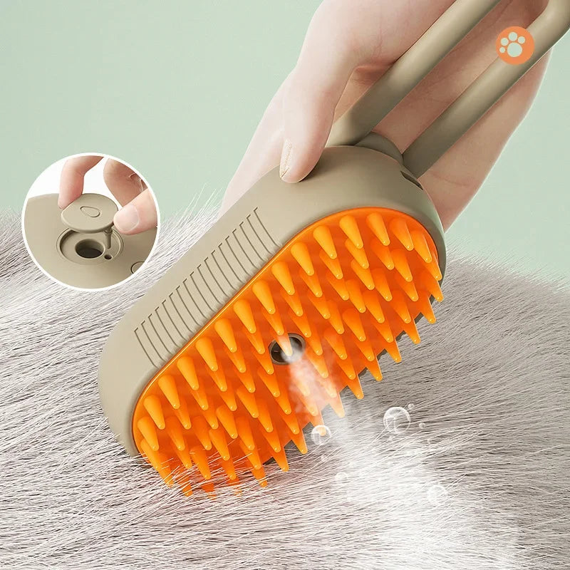 3 In 1 Cat Steam Brush Electric Cat Comb 2025