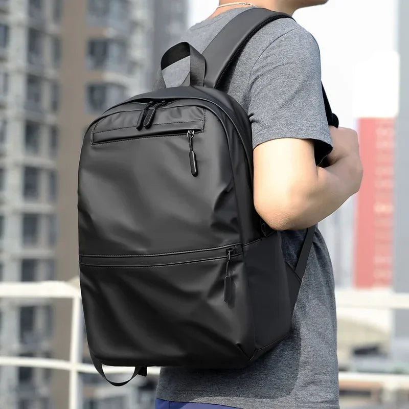 2025 Men's Backpack Black New Waterproof