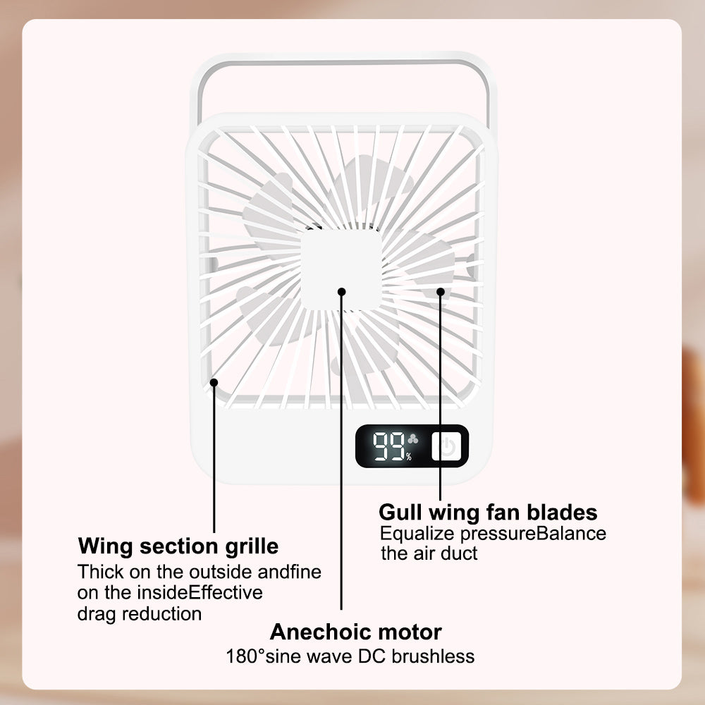 2025 Small Air Flow Cooling  USB Charging